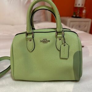 Coach Mini Mint Green Purse